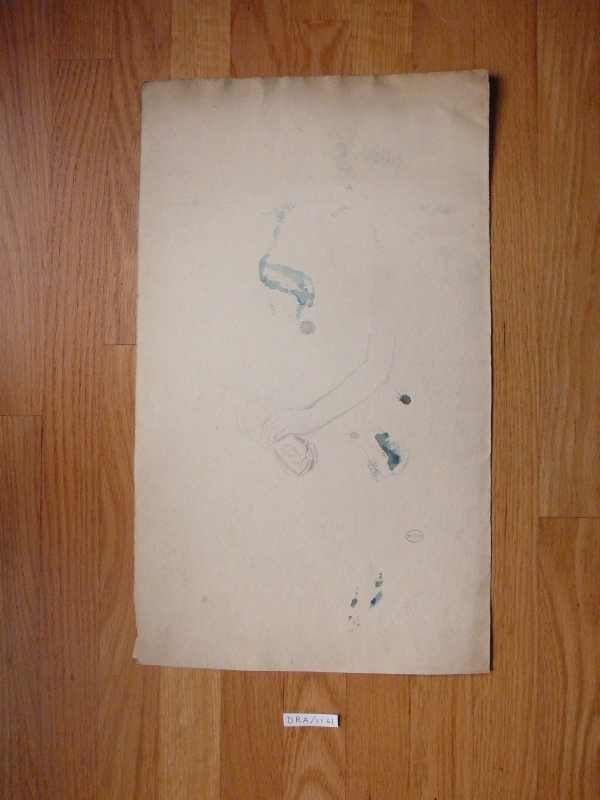 Study; left hand holding right